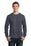 Port & Company - Long Sleeve 5.4-oz. 100% Cotton T-Shirt | Heather Navy