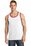 Port & Company 5.4-Oz 100% Cotton Tank Top | White/ Red