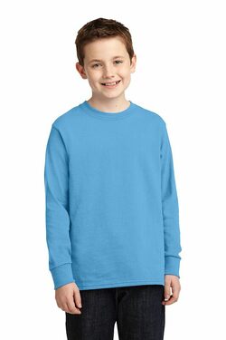 Port & Company Youth Long Sleeve 5.4-oz 100% Cotton T-Shirt