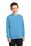 Port & Company Youth Long Sleeve 5.4-oz 100% Cotton T-Shirt | Aquatic Blue