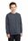 Port & Company Youth Long Sleeve 5.4-oz 100% Cotton T-Shirt | Heather Navy
