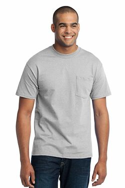 Port & Company Tall 50/50 Cotton/Poly T-Shirt with Pocket