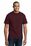 Port & Company Tall 50/50 Cotton/Poly T-Shirt with Pocket | Athletic Maroon