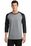 Port & Company Core Blend 3/4-Sleeve Raglan Tee | Athletic Heather/ Jet Black