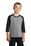 Port & Company Youth Core Blend 3/4-Sleeve Raglan Tee | Athletic Heather/ Jet Black