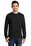 Port & Company - Long Sleeve Essential T-Shirt with Pocket | Jet Black