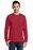 Port & Company - Long Sleeve Essential T-Shirt with Pocket | Red