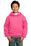 Port & Company - Youth Pullover Hooded Sweatshirt | Neon Pink