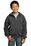 Port & Company - Youth Full-Zip Hooded Sweatshirt | Dark Heather Grey