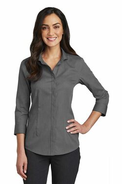 Red House  Ladies 3/4-Sleeve Nailhead Non-Iron Shirt