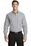 Port Authority Long Sleeve Gingham Easy Care Shirt | Black/ Charcoal