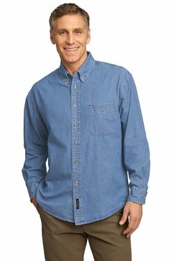 Port & Company - Long Sleeve Value Denim Shirt