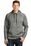 Sport-Tek PosiCharge Electric Heather Fleece Hooded Pullover | Black Electric