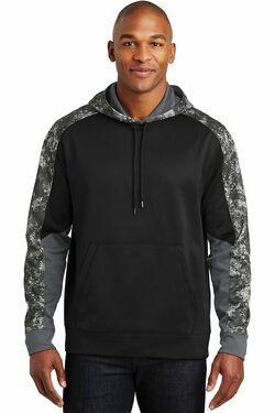 Sport-Tek Sport-Wick Mineral Freeze Fleece Colorblock Hooded Pullover