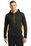 Sport-Tek Sport-Wick Fleece Colorblock Hooded Pullover | Black/ Gold