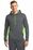 Sport-Tek Sport-Wick Fleece Colorblock Hooded Pullover | Dark Smoke Grey/ Lime Shock