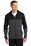 Sport-Tek Tech Fleece Colorblock Full-Zip Hooded Jacket | Black/ Graphite Heather/ White