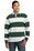 Sport-Tek Classic Long Sleeve Rugby Polo | Forest Green/ White