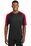 Sport-Tek PosiCharge Competitor Sleeve-Blocked Tee | Black/ True Red