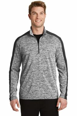 Sport-Tek PosiCharge Electric Heather Colorblock 1/4-Zip Pullover