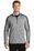 Sport-Tek PosiCharge Electric Heather Colorblock 1/4-Zip Pullover | Black Electric/ Black