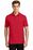 Sport-Tek Contrast PosiCharge Tough Polo | Deep Red/ Black