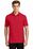 Sport-Tek Contrast PosiCharge Tough Polo | Deep Red/ Black