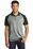 Sport-Tek  PosiCharge  RacerMesh  Raglan Heather Block Polo | Grey Heather/ Black