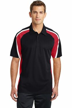 Sport-Tek Tricolor Micropique Sport-Wick Polo