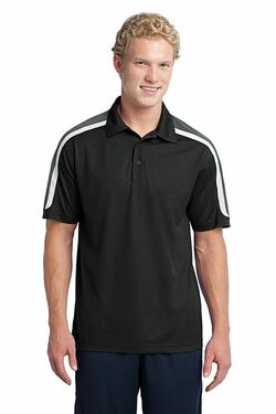 Sport-Tek Tricolor Shoulder Micropique Sport-Wick Polo