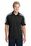 Sport-Tek Tricolor Shoulder Micropique Sport-Wick Polo | Black/ Iron Grey/ White