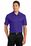 Sport-Tek PosiCharge Active Textured Colorblock Polo | Purple/ Grey