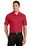 Sport-Tek PosiCharge Active Textured Colorblock Polo | True Red/ Grey