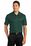 Sport-Tek PosiCharge Active Textured Colorblock Polo | Forest Green/ Grey
