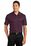 Sport-Tek PosiCharge Active Textured Colorblock Polo | Maroon/ Grey