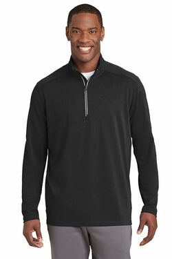 Sport-Tek Sport-Wick Textured 1/4-Zip Pullover