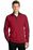 Sport-Tek Sport-Wick Textured Colorblock 1/4-Zip Pullover | Deep Red/ Black