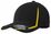 Sport-Tek Flexfit Performance Colorblock Cap | Black/ Gold