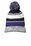 Sport-Tek Pom Pom Team Beanie | Purple/ Black/ White