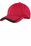 Sport-Tek Pique Colorblock Cap | True Red/ Black