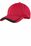 Sport-Tek Pique Colorblock Cap | True Red/ Black