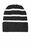 Sport-Tek Striped Beanie with Solid Band | Black/ White
