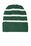 Sport-Tek Striped Beanie with Solid Band | Forest Green/ White