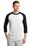 Sport-Tek Colorblock Raglan Jersey | White/ Black