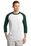 Sport-Tek Colorblock Raglan Jersey | White/ Forest