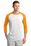 Sport-Tek Colorblock Raglan Jersey | White/ Gold