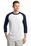 Sport-Tek Colorblock Raglan Jersey | White/ Navy