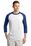 Sport-Tek Colorblock Raglan Jersey | White/ Royal