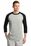 Sport-Tek Colorblock Raglan Jersey | Heather Grey/ Black