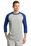 Sport-Tek Colorblock Raglan Jersey | Heather Grey/ Royal